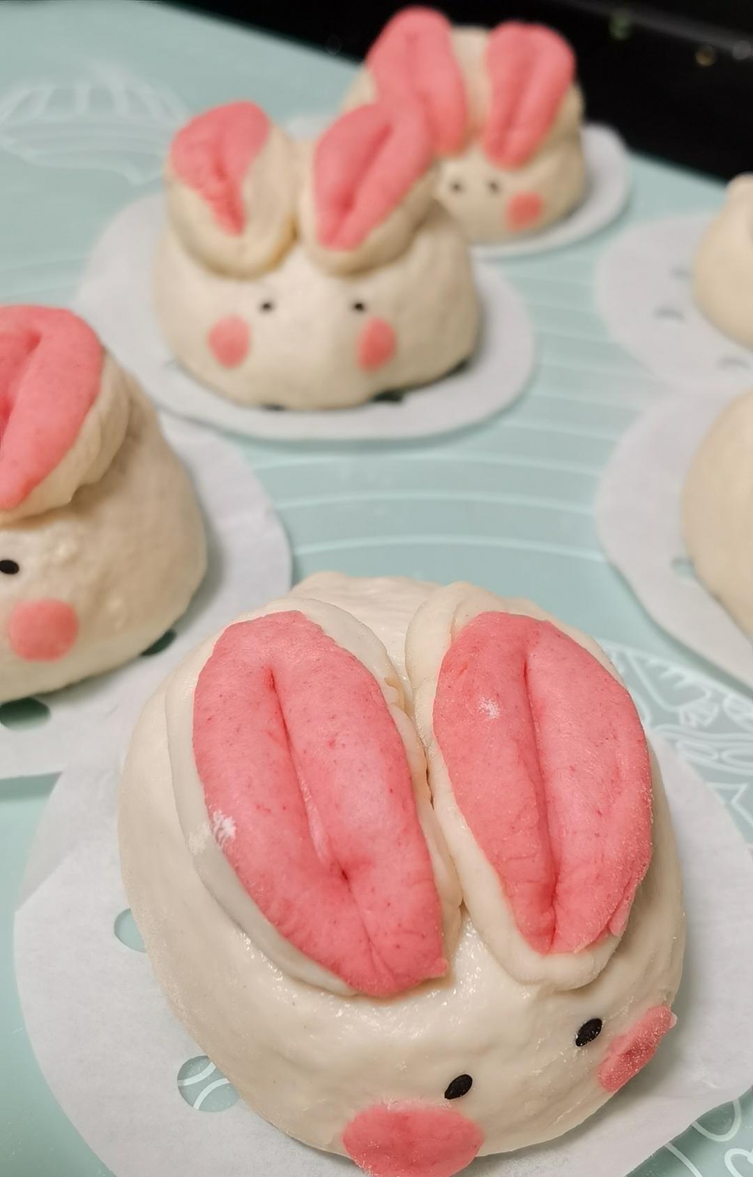 卡通兔子红豆包