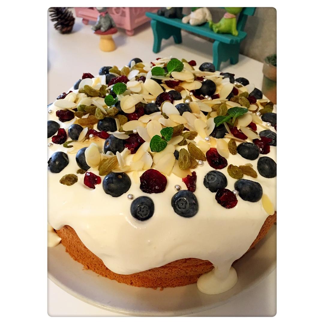 燕麦果干奶油蛋糕