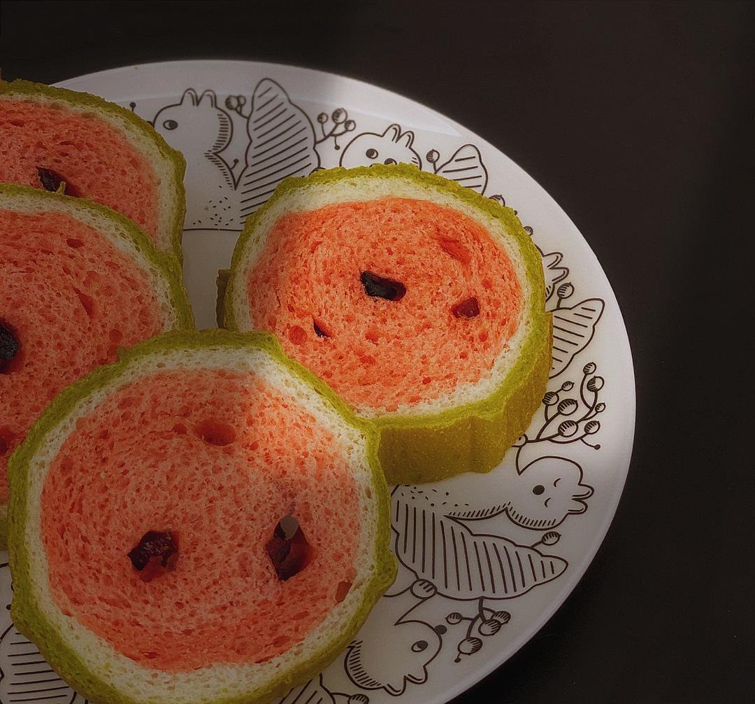 西瓜插画吐司
