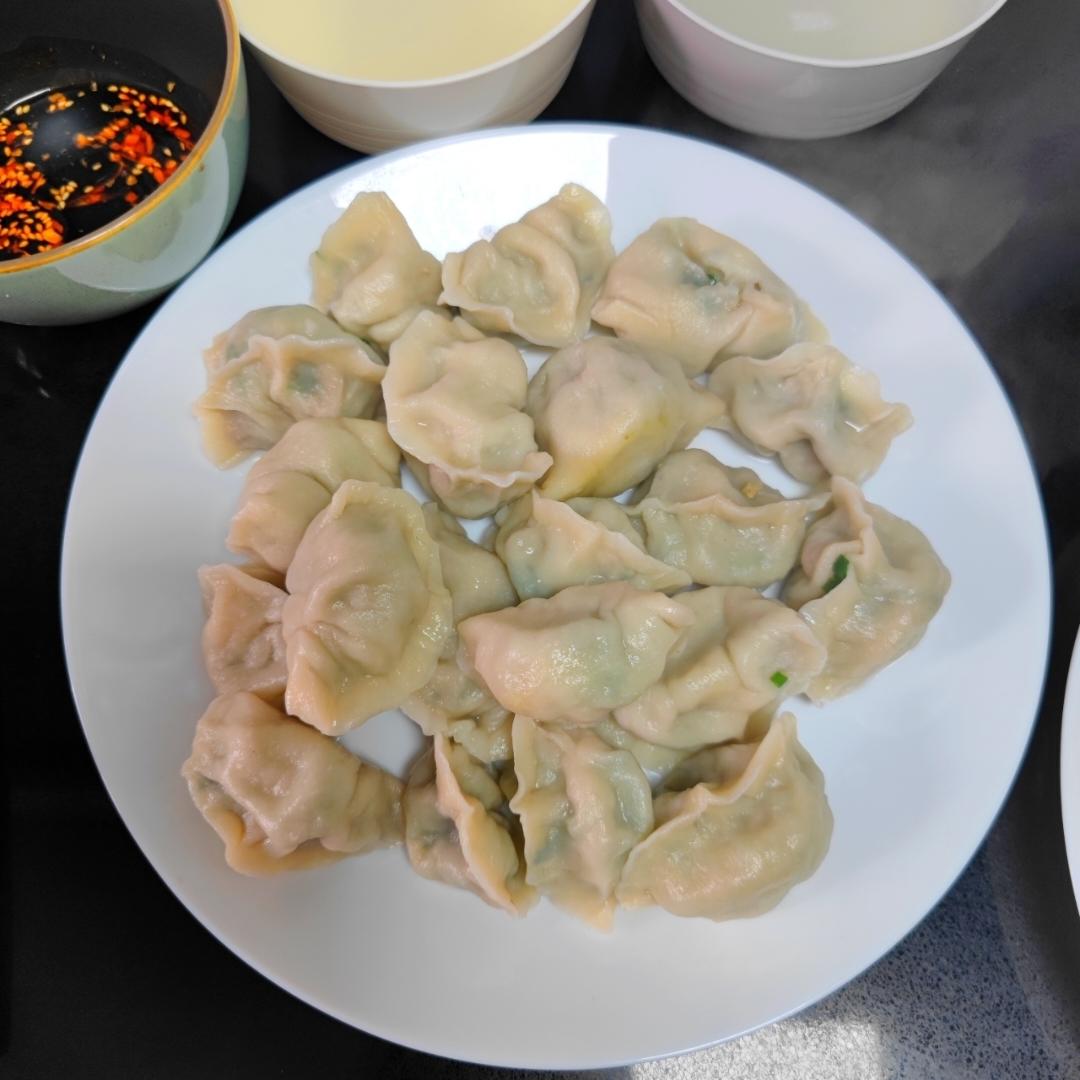 冬至吃韭菜猪肉饺子🥟