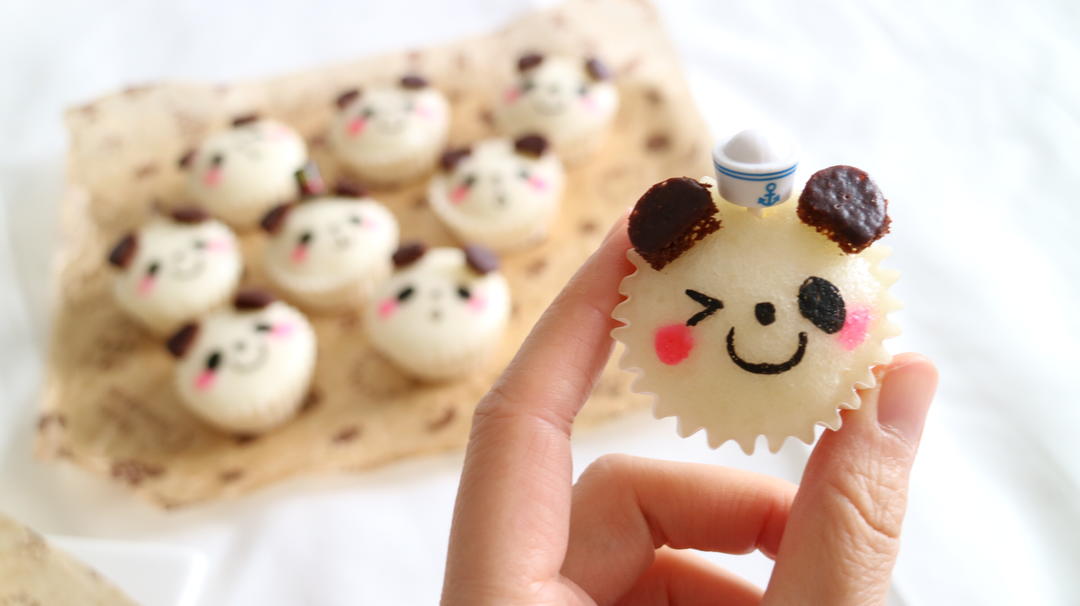 QQ软软熊猫宝宝蒸米糕，宝宝最爱营养早餐