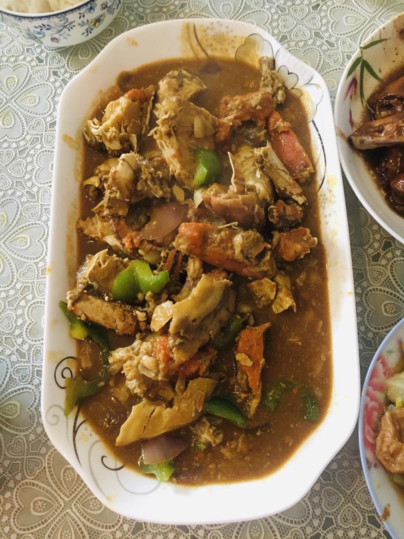 咖喱炒英国黄金面包蟹【主食-海鲜-面包蟹】