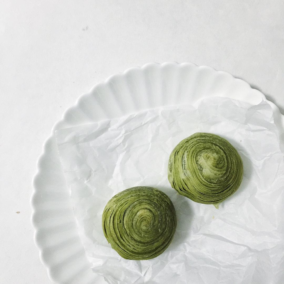 蛋黄酥~紫薯、抹茶、原味~花好月圆，中秋快乐~内附一次做六色蛋黄酥方法~