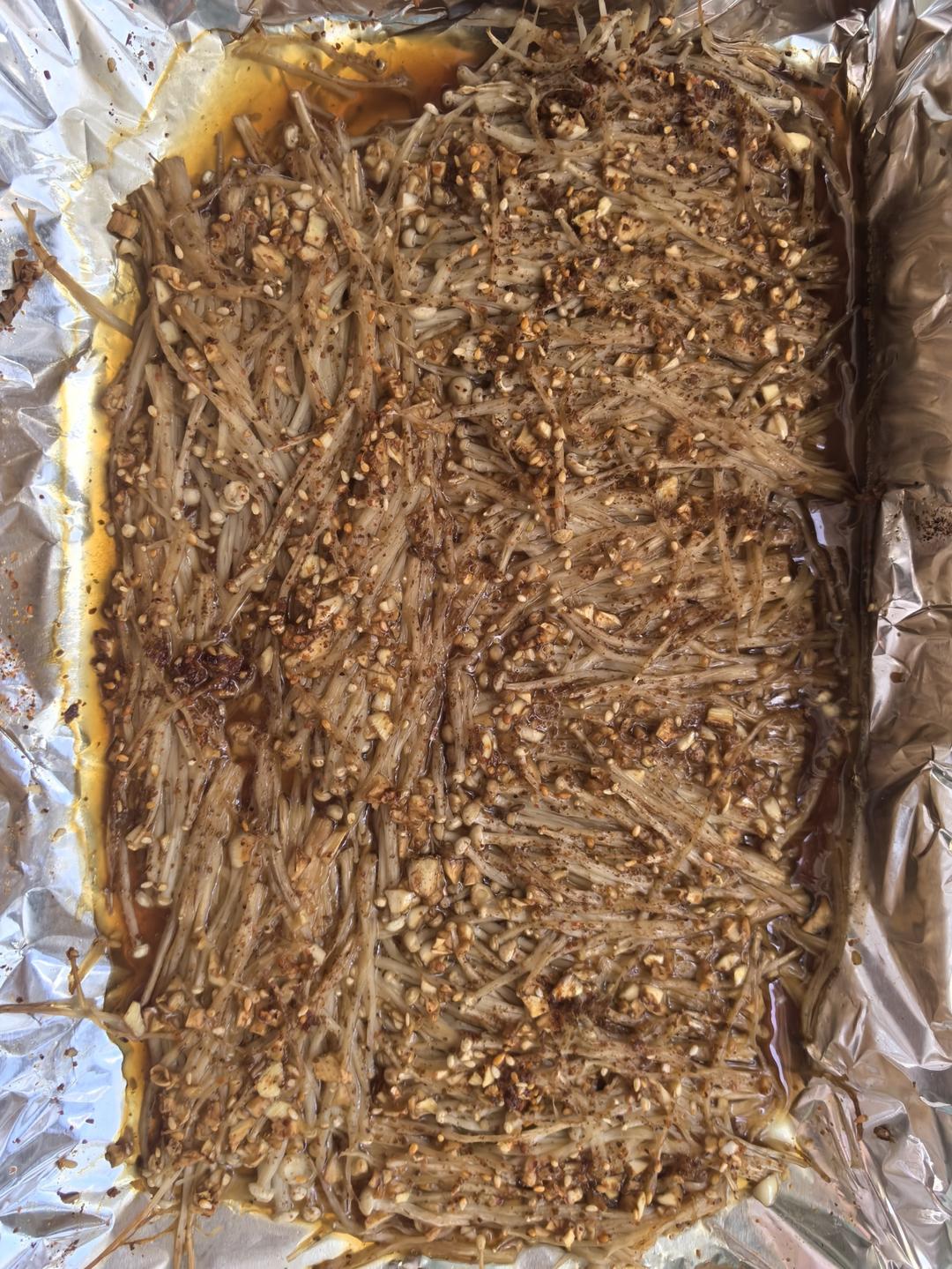蒜蓉烤金针菇——烧烤风味我爱了！