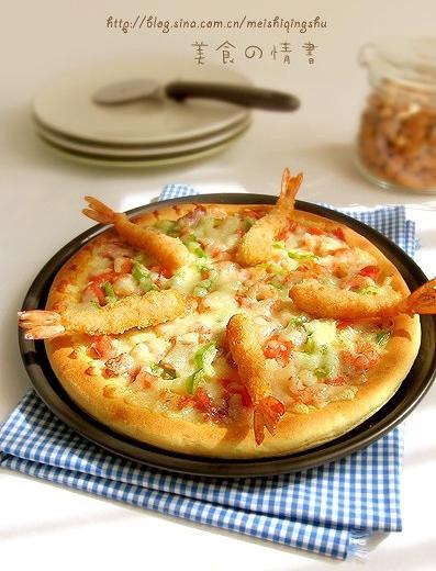 富贵大虾披萨的做法