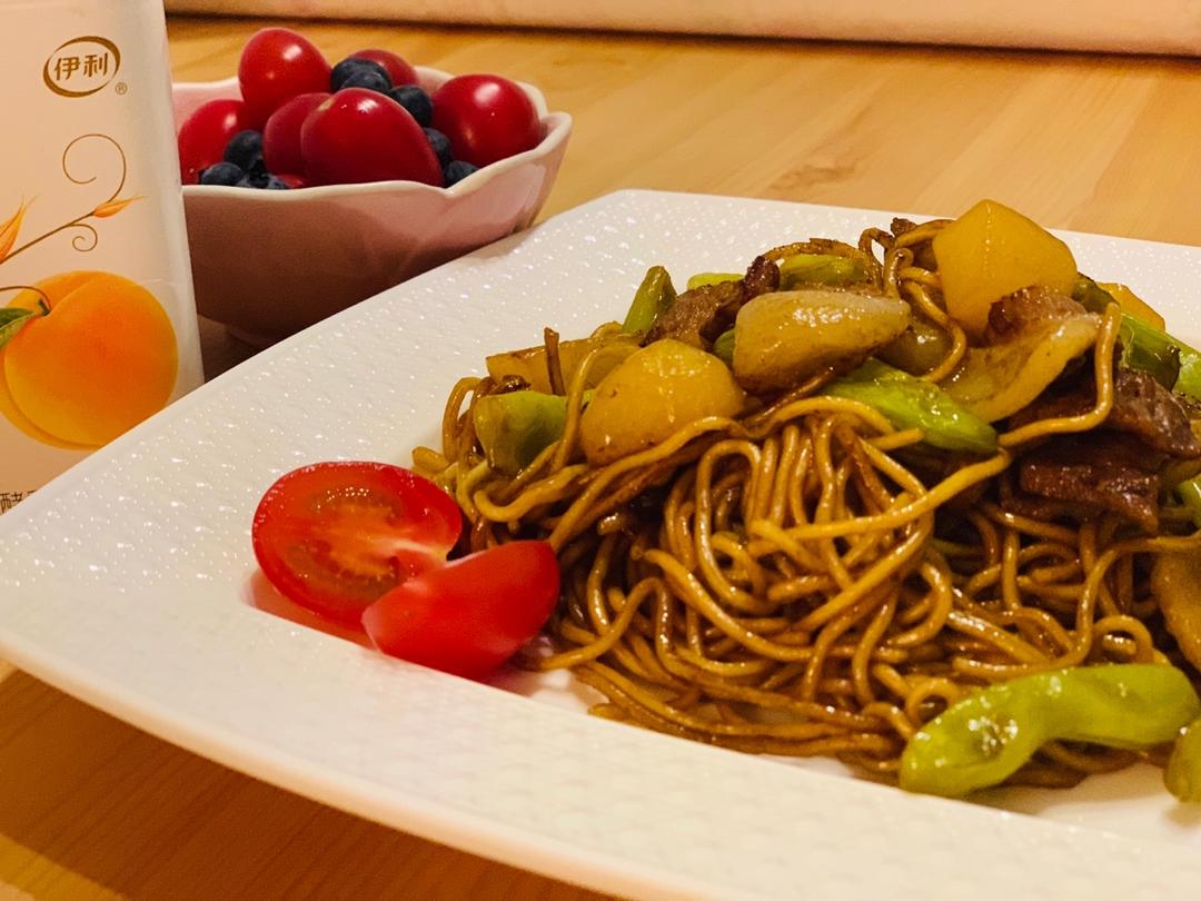 豆角焖个面