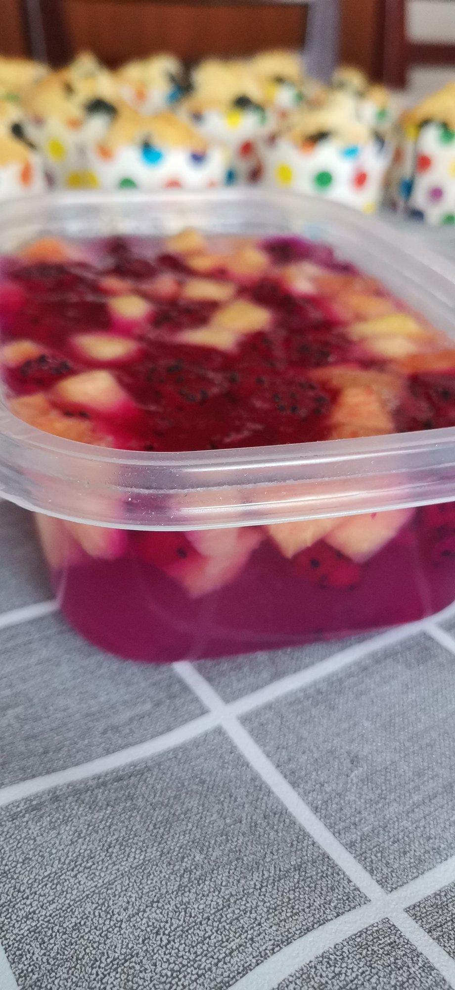 自制无添加火龙果果冻