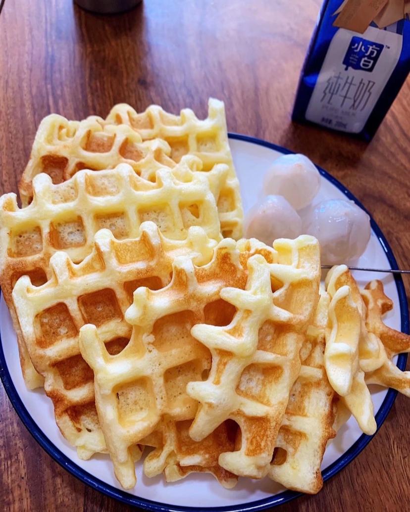 超快手无泡打粉版华夫饼