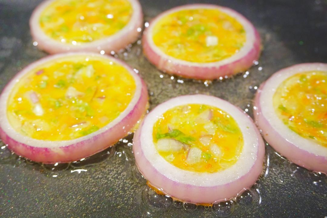 洋葱圈蛋饼