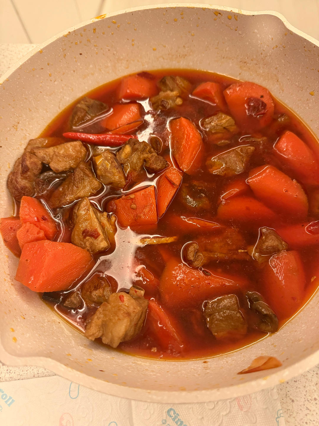 咱家的年夜饭——胡萝卜炖羊肉