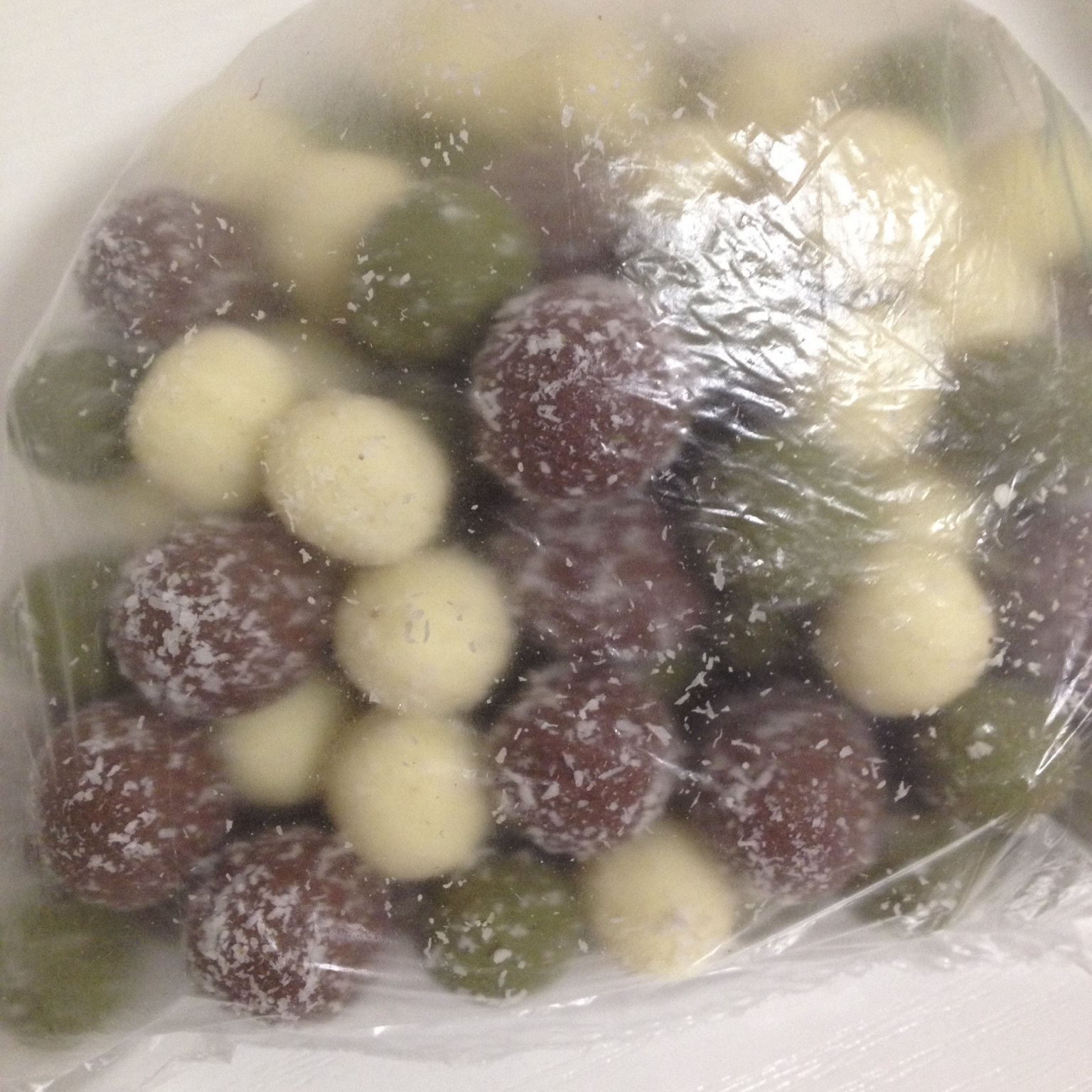 四种口味的五分钟牛乳糖—原味、巧克力、咖啡、抹茶