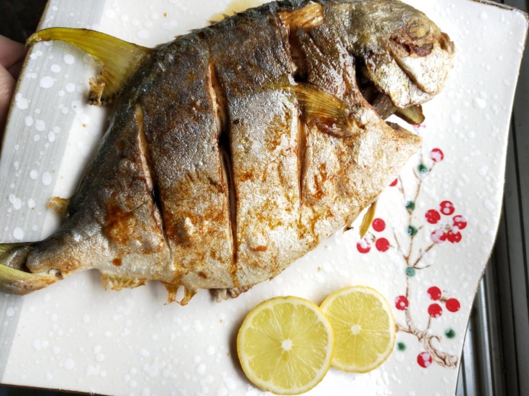 香煎金仓鱼完美煎鱼不粘鱼皮
