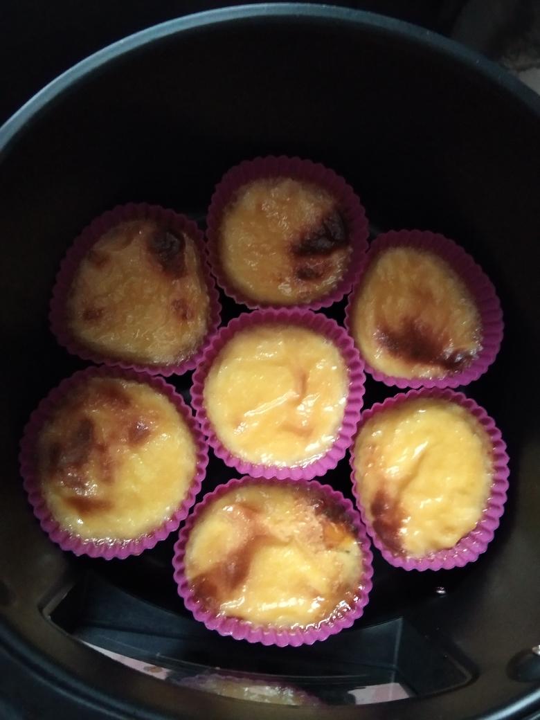 空气炸锅烤牛奶布丁