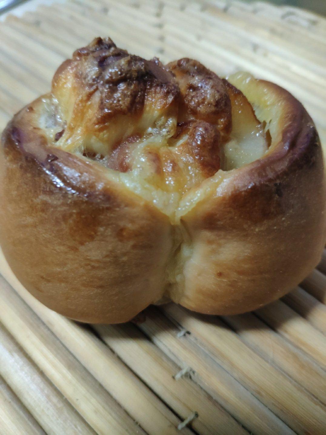 培根芝士面包卷