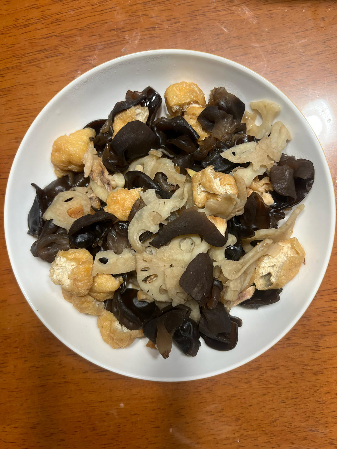 莲藕木耳炒肉片