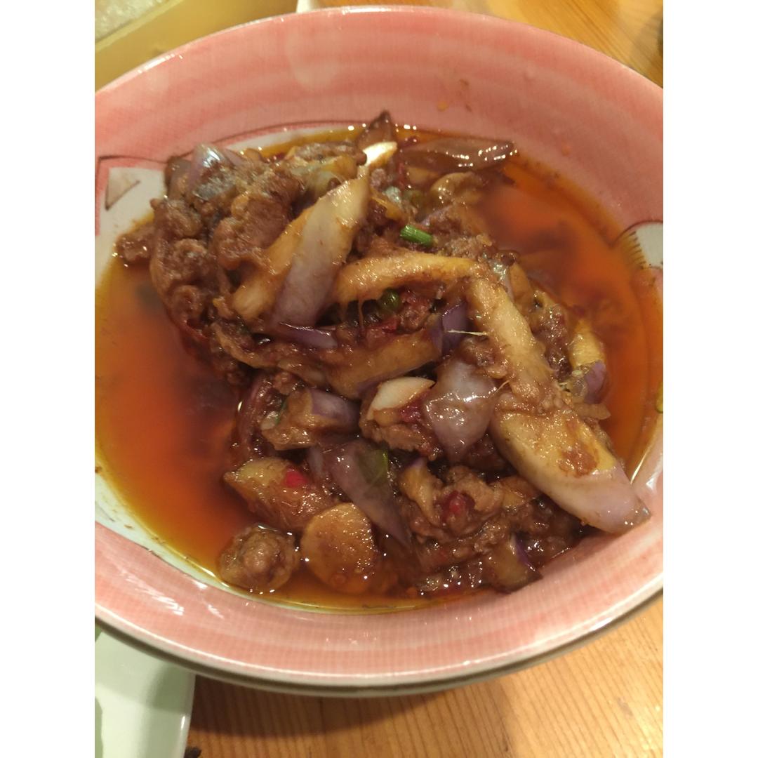 红烧肉沫茄子