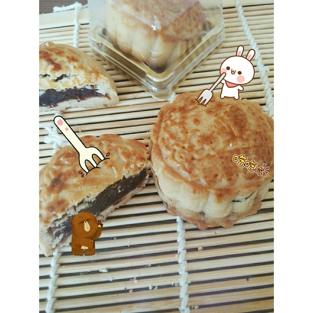 广式月饼－－蛋黄豆沙月饼