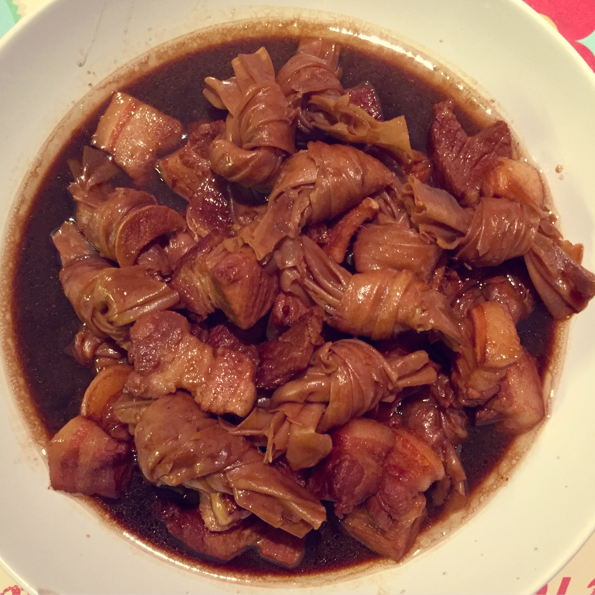 百叶结烧肉