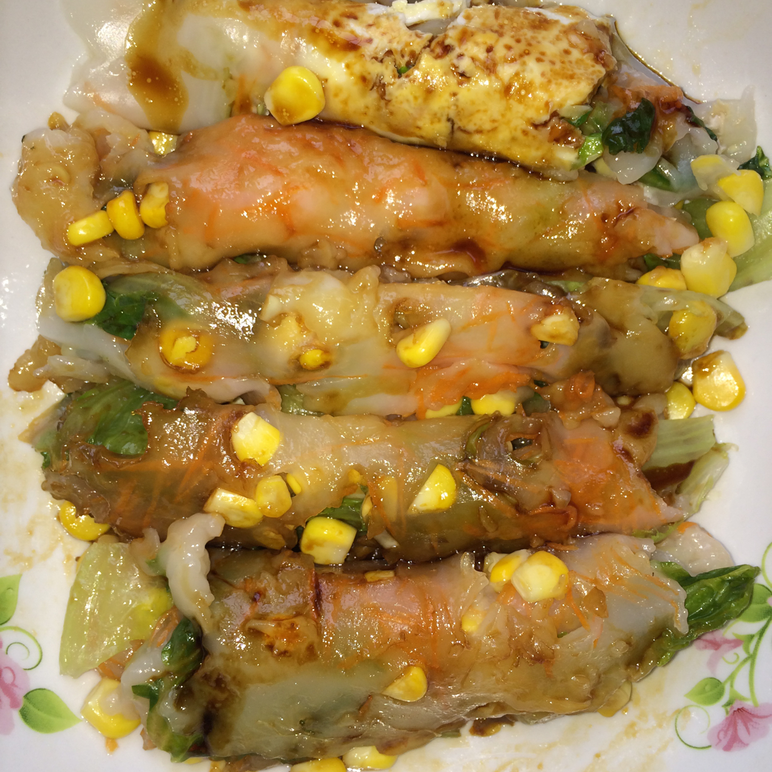 广式蛋肉肠粉视频操作
