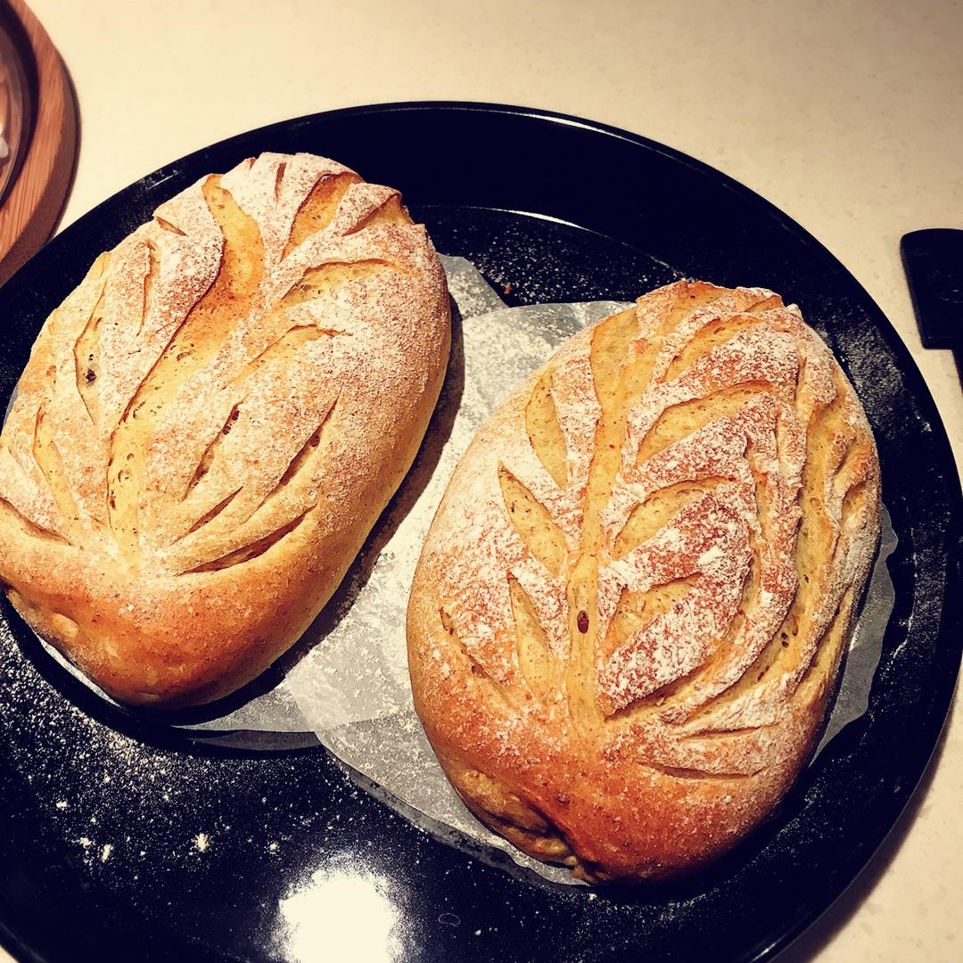 亚麻籽松子面包