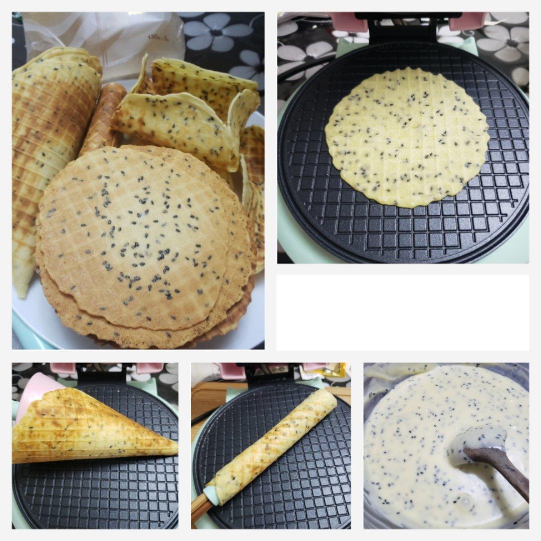 奶香芝麻蛋卷（是香香脆脆的那种喔~）