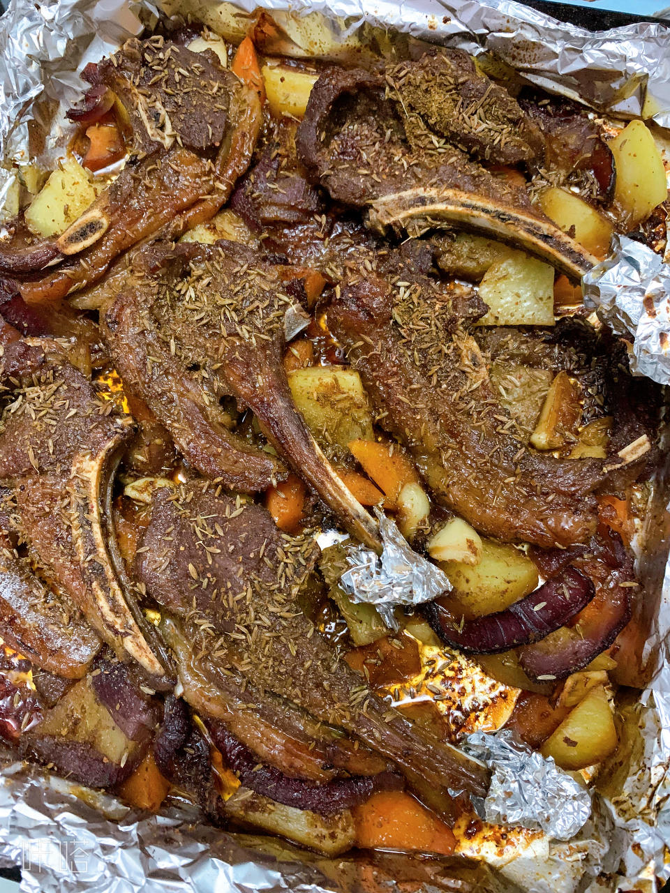 超好吃的烤羊排烤箱版