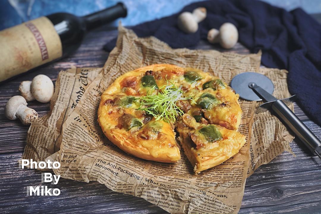 超好吃的黑椒牛肉披萨（8寸）的做法