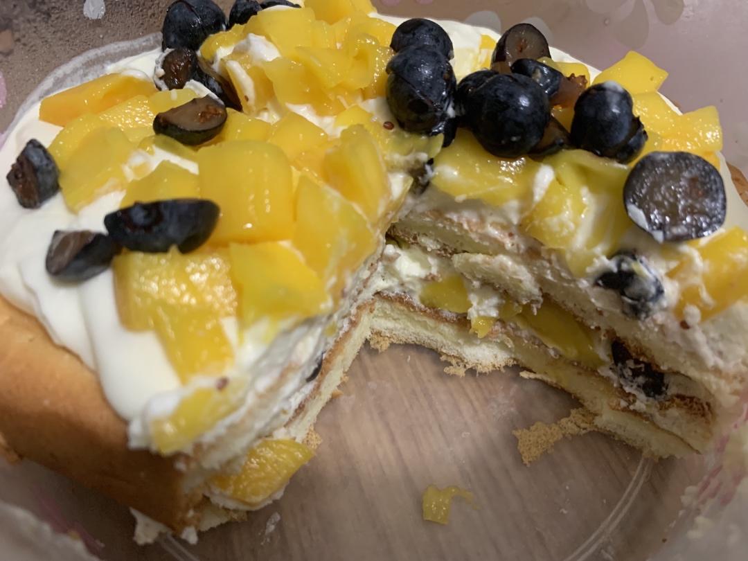 水果盒子蛋糕（低糖低油版）