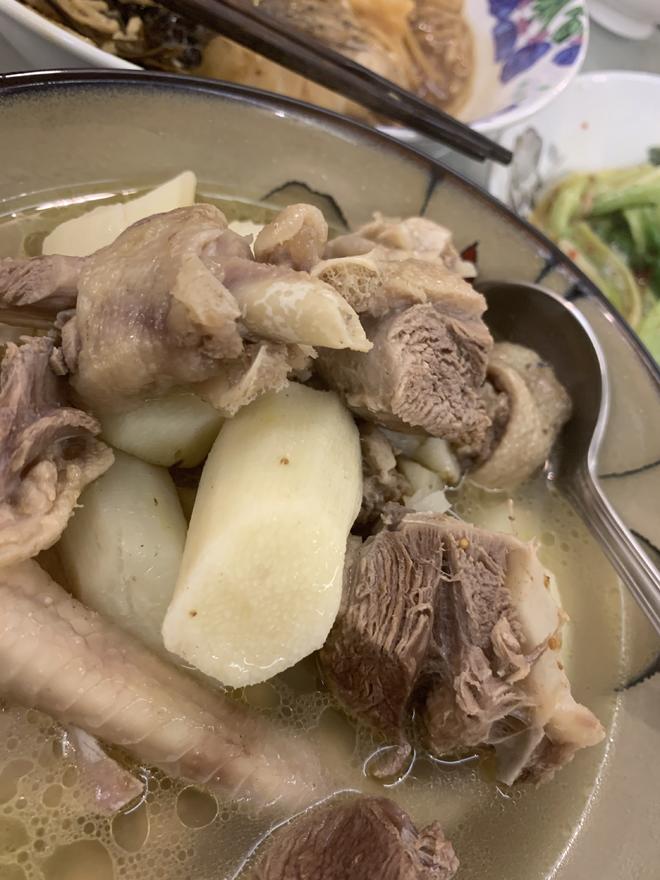 鲜淮山水鸭汤的做法