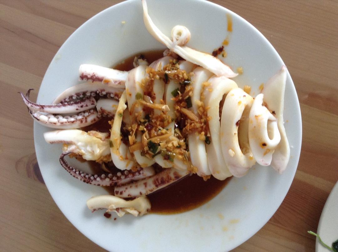 油泼鲜鱿鱼仔
