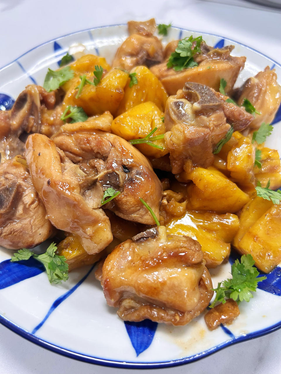菠萝炒鸡