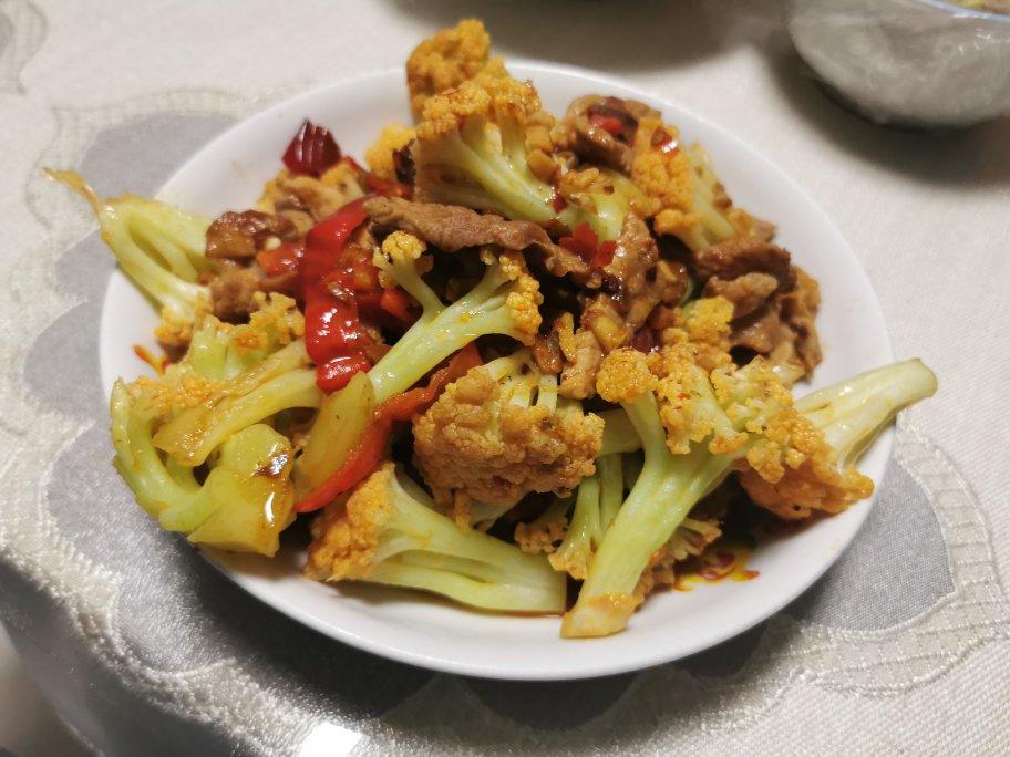 和饭店一个味道的干锅花菜