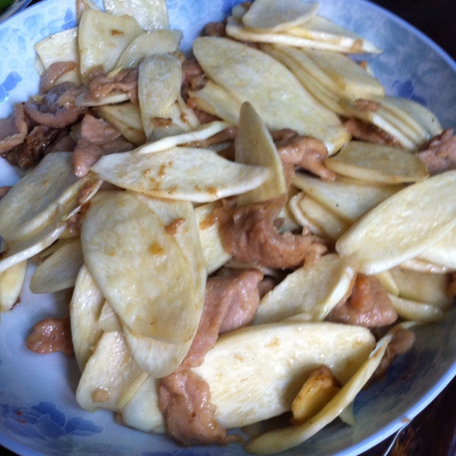家常茭瓜炒肉片