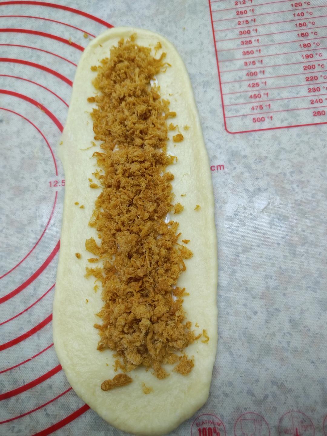 香葱火腿肉松面包