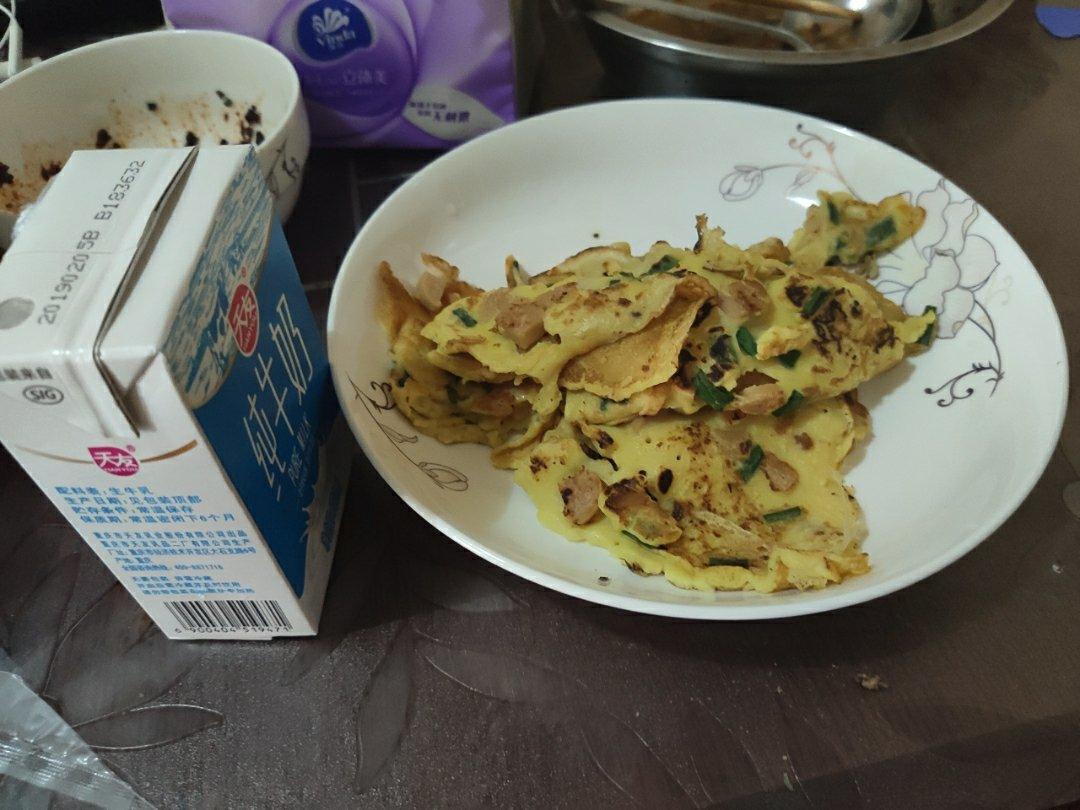 快速早餐鸡蛋葱花饼