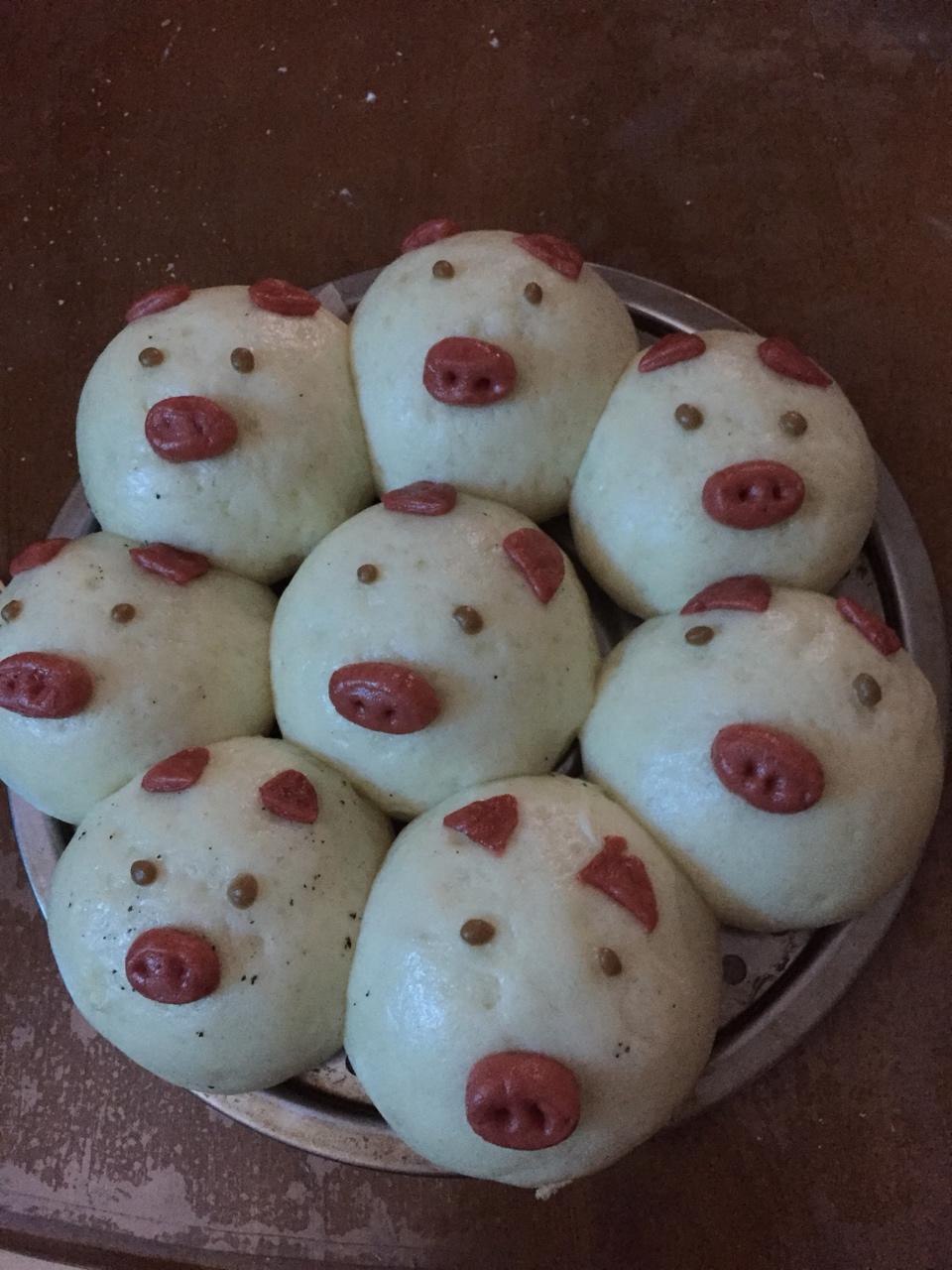 手工包子（肚脐包）