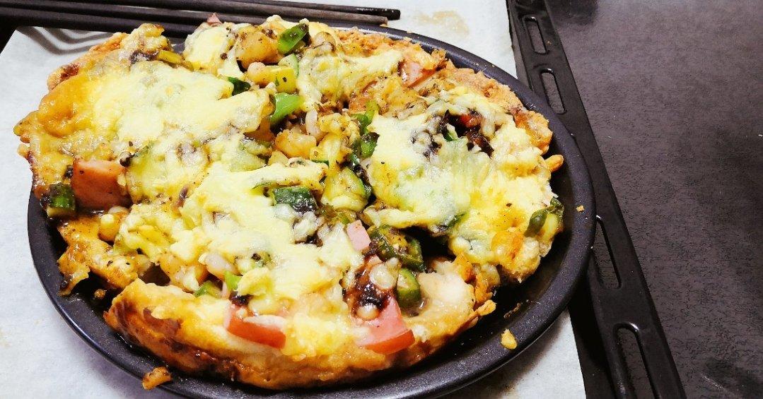 黑椒鸡肉口蘑披萨