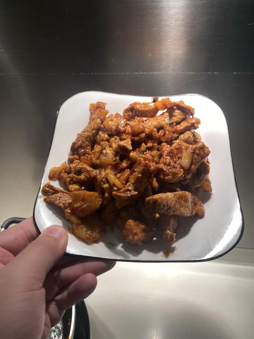 辣白菜炒五花肉