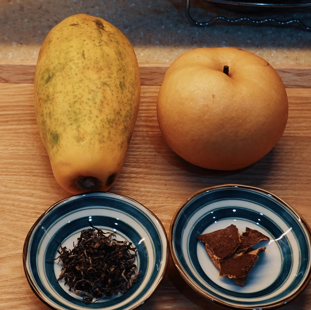 木瓜雪梨养颜茶【1月北鼎养生壶食谱】