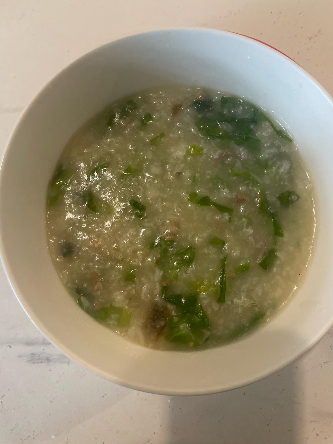 妈妈👩教我做的皮蛋瘦肉粥🥣简单快捷美味😋
