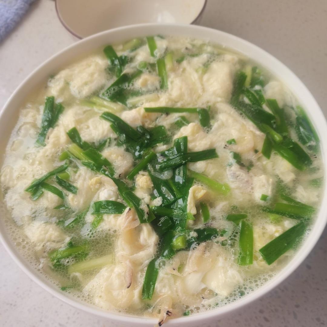 清淡鲜美༄「韭菜鸡蛋🥚汤」༄