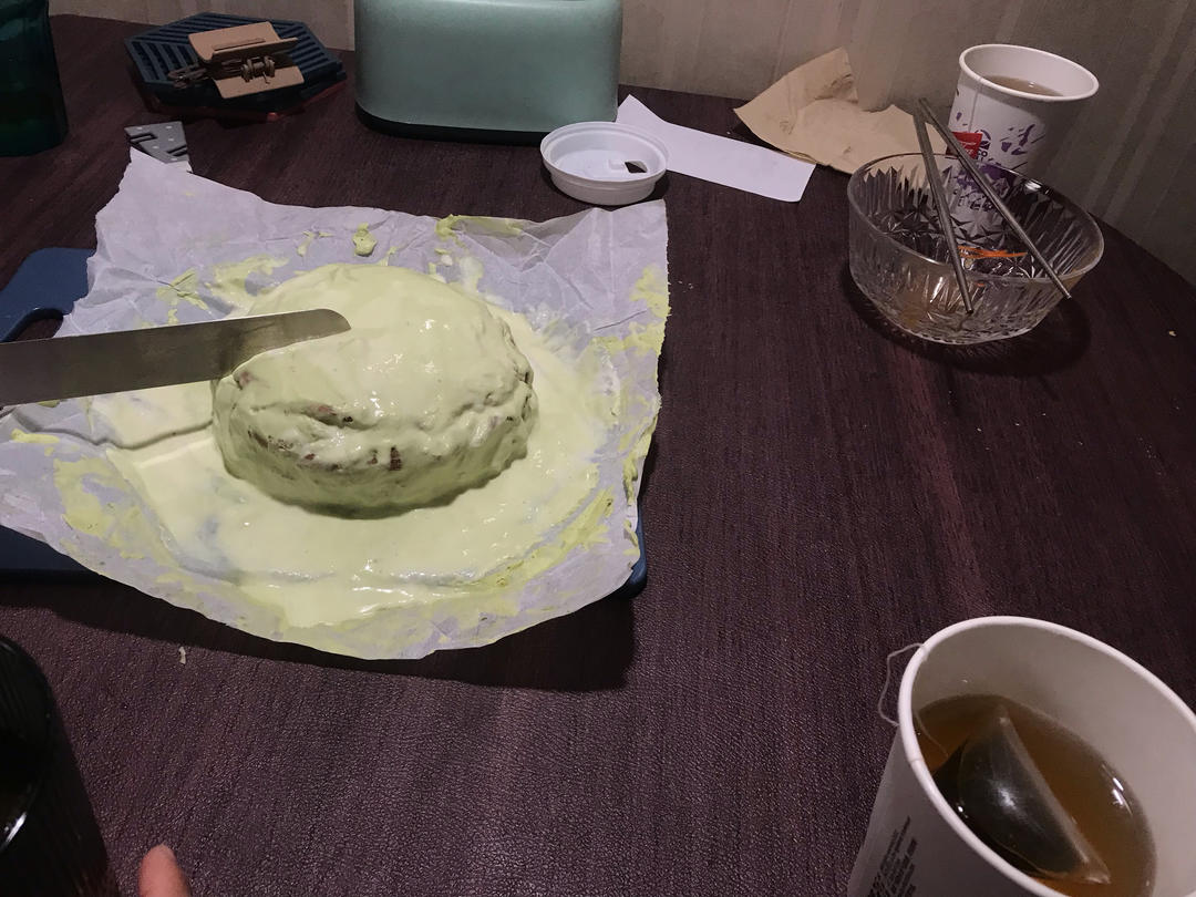 开心果椰香罐子蛋糕
