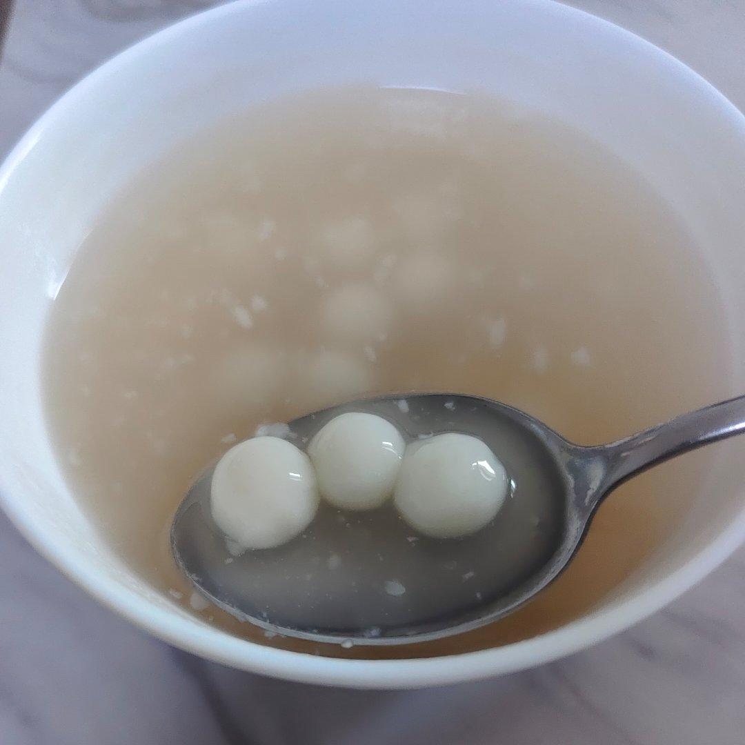桂花酒酿圆子，自己做的圆子才好吃