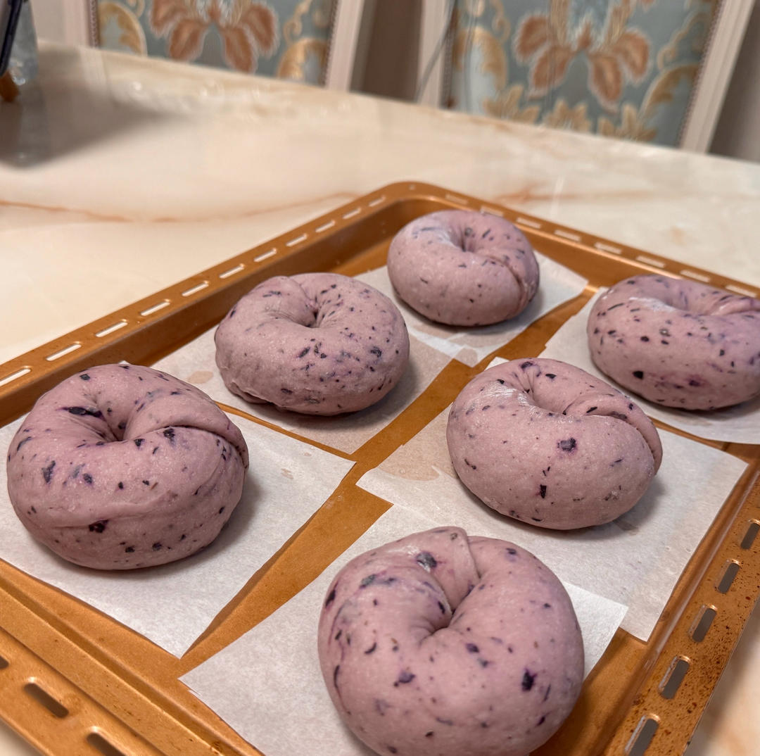 蓝莓🫐乳酪贝果🥯/步骤详细/简单好做