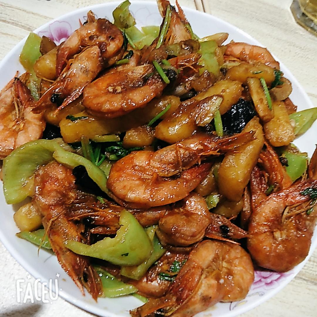 家庭版土豆虾