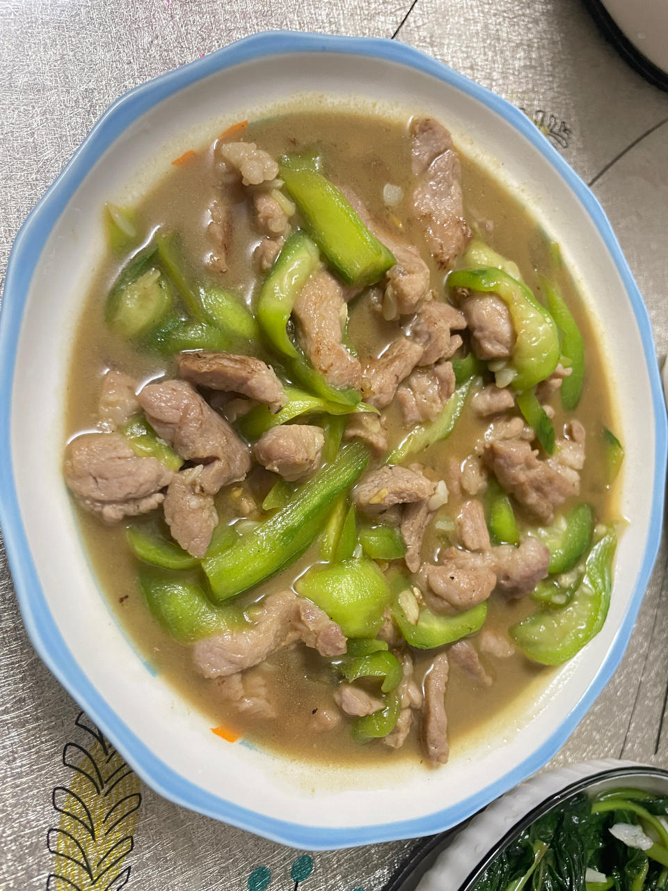 家常丝瓜炒肉
