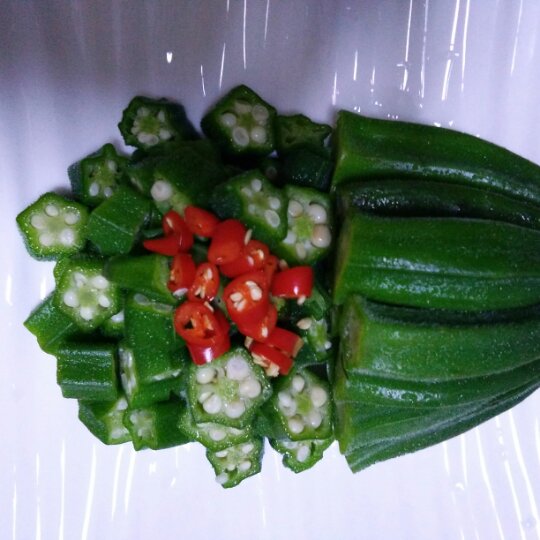 凉拌秋葵