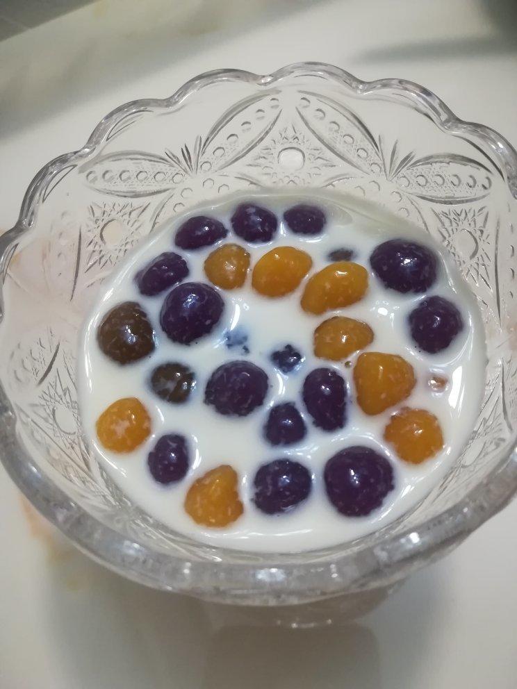 超简单的芋圆奶！奶茶控看过来～