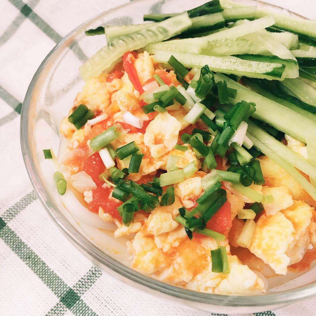 番茄鸡蛋盖浇面