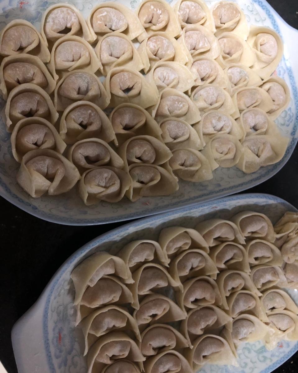 元宝馄饨的包法